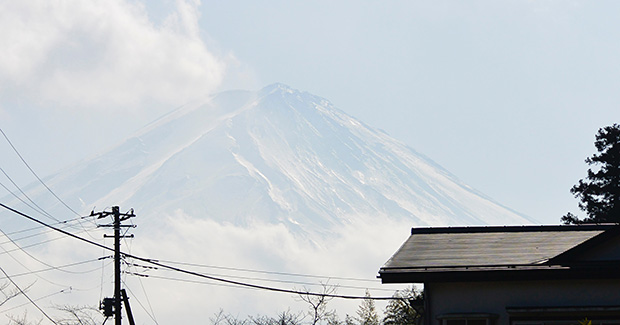 河口湖から富士山