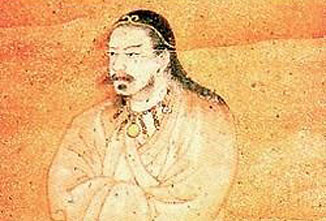 ニギハヤヒノミコト、仇敵トミビコをすでに従え登場。神武天皇、即位する