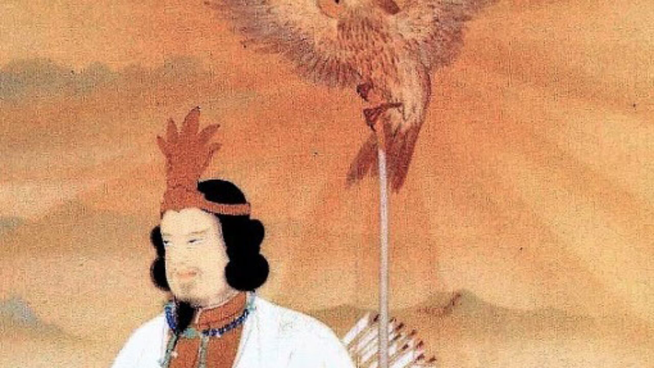 高波動開運アート】八咫烏・黄金の国日本 神武天皇高御産巣