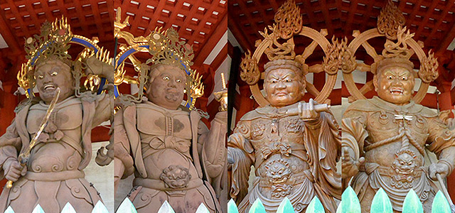 中門の四天王像