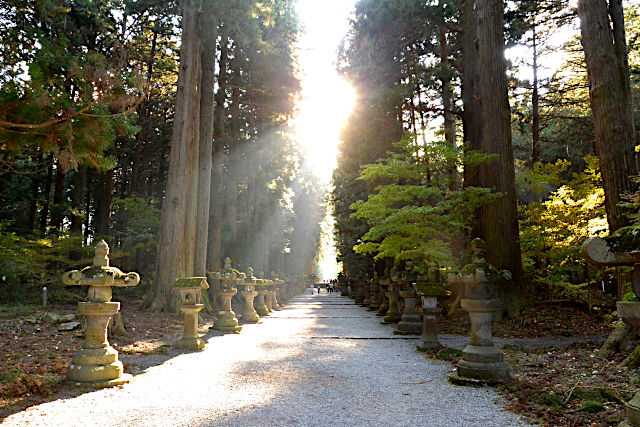 北口本宮冨士浅間神社を後に